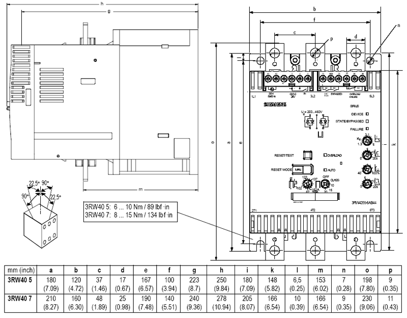 Габаритные и присоединительные размеры УПП